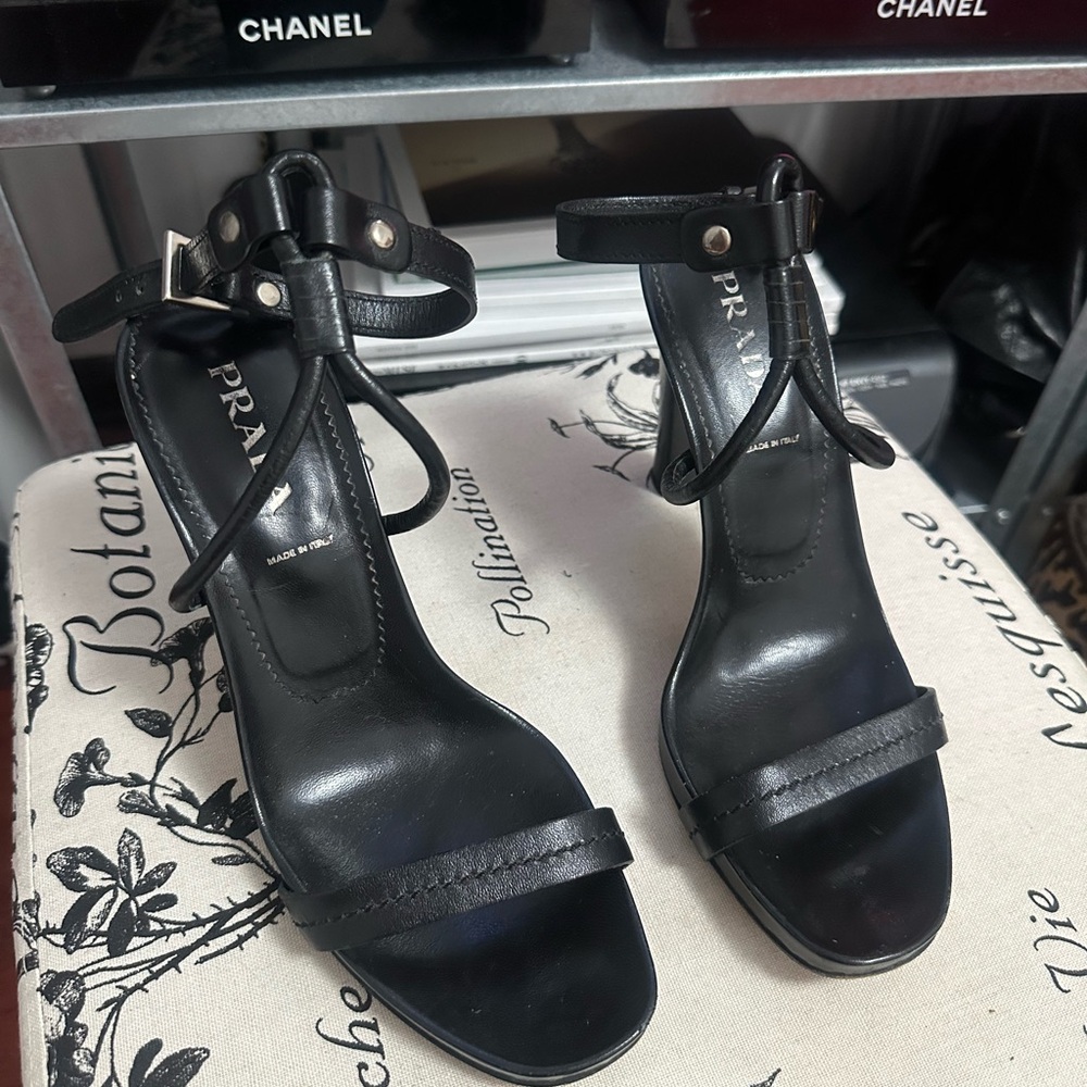 PRADA STRAPPY HEELS